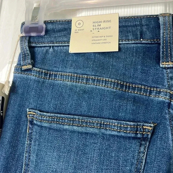 Universal Thread Jeans Womens High Rise Slim Straight Denim Size 2 - Picture 10 of 12